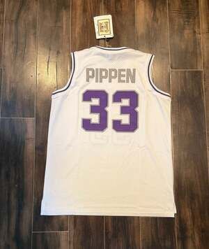 Authentic Classics Scottie Pippen Hamburg High School Jersey Size XL White